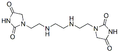 1,1'-[ethane-1,2-diylbis(iminoethane-2,1-diyl)]bisimidazolidine-2,4-dione Structure