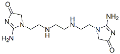 1,1'-[ethane-1,2-diylbis(iminoethane-2,1-diyl)]bis[2-amino-1,5-dihydro-4H-imidazol-4-one] Structure