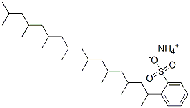 ammonium (1,3,5,7,9,11,13,15-octamethylhexadecyl)benzenesulphonate Structure