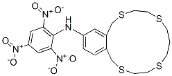 1,3,4,7,8,10,11,13-Octahydro-N-(2,4,6-trinitrophenyl)-6H-2,5,9,12-benzotetrathiacyclopentadecin-15-amine Structure