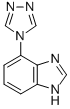 1H-Benzimidazole,4-(4H-1,2,4-triazol-4-yl)-(9CI) 구조식 이미지