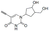 5-ethynyl-1-(3-hydroxy-4-(hydroxymethyl)cyclopentyl)-2,4(1H,3H)-pyrimidinedione Structure