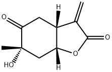 (3aR,6S,7aR)-3a,6,7,7a-Tetrahydro-6-hydroxy-6-methyl-3-methylene-2,5(3H,4H)-benzofurandione 구조식 이미지