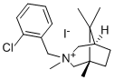 3-AZONIABICYCLO(3.2.1)옥탄,3-(o-CHLOROBENZYL)-3,3,8,8-테트라메틸-,요오드화물 구조식 이미지