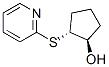 Cyclopentanol, 2-(2-pyridinylthio)-, trans- (9CI) Structure