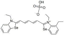 ethyl 3-ethyl-2-[5-(3-ethyl-3H-benzoselenazol-2-ylidene)penta-1,3-dienyl]benzoselenazolium sulphate Structure