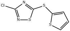 3-클로로-5-(티오펜-2-일티오)-1,2,4-티아디아졸 구조식 이미지