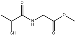 글리신,N-(2-메르캅토-1-옥소프로필)-,메틸에스테르 구조식 이미지