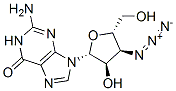 3'-Azido-3'-deoxyguanosine Structure