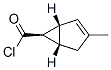 Bicyclo[3.1.0]hex-2-ene-6-carbonyl chloride, 3-methyl-, [1S-(1alpha,5alpha,6alpha)]- (9CI) Structure