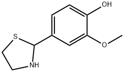 2-(4-hydroxy-3-methoxyphenyl)thiazolidine 구조식 이미지
