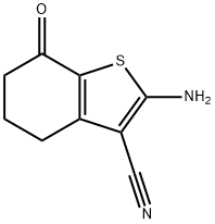 2-Amino-4,5,6,7-tetrahydro-7-oxobenzo[b]thiophene-3-carbonitrile Structure