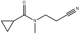 Cyclopropanecarboxamide, N-(2-cyanoethyl)-N-methyl- (9CI) Structure