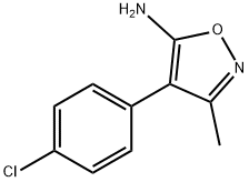 4-(4-클로로페닐)-3-메틸-이속사졸-5-일아민 구조식 이미지