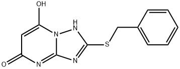 2-BENZYLSULFANYL-[1,2,4]TRIAZOLO[1,5-A]PYRIMIDINE-5,7-DIOL Structure