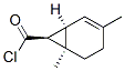 Bicyclo[4.1.0]hept-2-ene-7-carbonyl chloride, 3,6-dimethyl-, (1alpha,6alpha,7beta)- (9CI) Structure