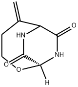 2-Oxa-7,9-diazabicyclo[4.2.2]decane-8,10-dione,5-methylene-,(1S)-(9CI) Structure