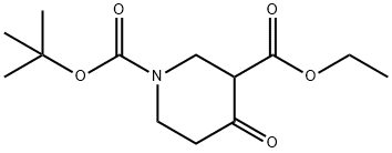 N-Boc-3-carboethoxy-4-piperidone 구조식 이미지
