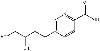 5-(3',4'-dihydroxybutyl)-2-pyridinecarboxylic acid Structure