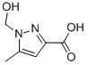 1H-Pyrazole-3-carboxylicacid,1-(hydroxymethyl)-5-methyl-(9CI) Structure