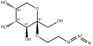 2-AZIDOETHYL-BETA-D-FRUCTOPYRANOSIDE Structure