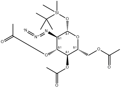 1-O-T-BUTYLDIMETHYLSILYL 2-AZIDO-2-DEOX& 구조식 이미지