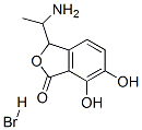 3-(1-aminoethyl)-6,7-dihydroxy-3H-isobenzofuran-1-one hydrobromide Structure