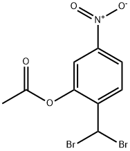 2-(디브로모메틸)-5-니트로페닐아세테이트 구조식 이미지