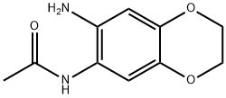 N-(7-AMINO-2,3-DIHYDRO-BENZO[1,4]DIOXIN-6-YL)-아세트아미드 구조식 이미지