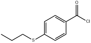 Benzoyl chloride, 4-(propylthio)- (9CI) Structure