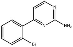 4-(2-브로모페닐)피리미딘-2-아민 구조식 이미지