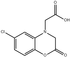 2-(6-Chloro-2-oxo-2H-benzo[b][1,4]oxazin-4(3H)-yl)acetic acid 구조식 이미지