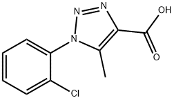 1-(2-Chloro-phenyl)-5-methyl-1H-[1,2,3]triazole-4-carboxylic acid 구조식 이미지