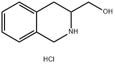 3-이소퀴놀린메탄올,1,2,3,4-테트라히드로-,염산염 구조식 이미지