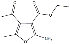 ETHYL 4-ACETYL-2-AMINO-5-METHYL-3-FUROATE Structure