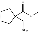 시클로펜탄카르복실산,1-(아미노메틸)-,메틸에스테르 구조식 이미지