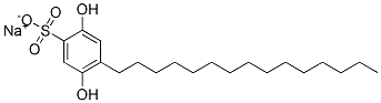 2,5-Dihydroxy-4-pentadecylbenzenesulfonic acid sodium salt Structure