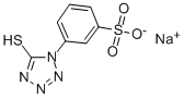 Sodium 3-(5-mercapto-1-tetrazolyl)benzene sulfonate 구조식 이미지