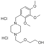 2-(2-(4-((2,3,4-Trimethoxyphenyl)methyl)-1-piperazinyl)ethoxy)ethanol  dihydrochloride 구조식 이미지