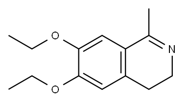 1-METHYL-6,7-DIETHOXY-3,4-DIHYDROISOQUINOLINE 구조식 이미지