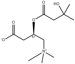 Hydroxyisovaleroyl Carnitine Structure