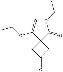 diethyl 3-oxocyclobutane-1,1-dicarboxylate Structure