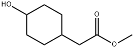 (4-Hydroxy-cyclohexyl)-acetic acid methyl ester Structure