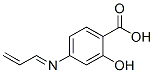 Benzoic acid, 2-hydroxy-4-(2-propenylideneamino)- (9CI) Structure