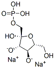 beta-d-Fructofuranose, 1-(dihydrogen phosphate), disodium salt Structure