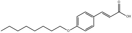 (E)-3-[4-(Octyloxy)phenyl]-2-propenoic acid Structure