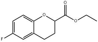 6-Fluoro-3,4-Dihydro-2H-1-Benzopyran-2-CarboxylicAcid 구조식 이미지