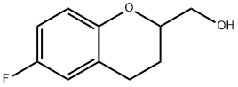 rac 6-Fluoro-3,4-dihydro-2H-1-benzopyran-2-methanol 구조식 이미지