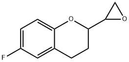 6-Fluoro-3,4-dihydro-2-oxiranyl-2H-1-benzopyran 구조식 이미지