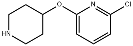 2-CHLORO-6-(PIPERIDIN-4-YLOXY)-PYRIDINE Structure
